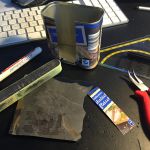 Material zum Herstellen eines Oblique-Federhalters